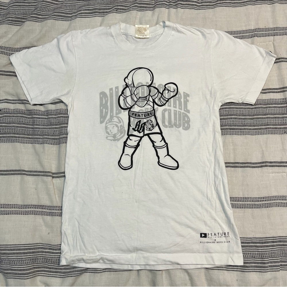 Billionaire Boys Club White Tee with Gold Logo